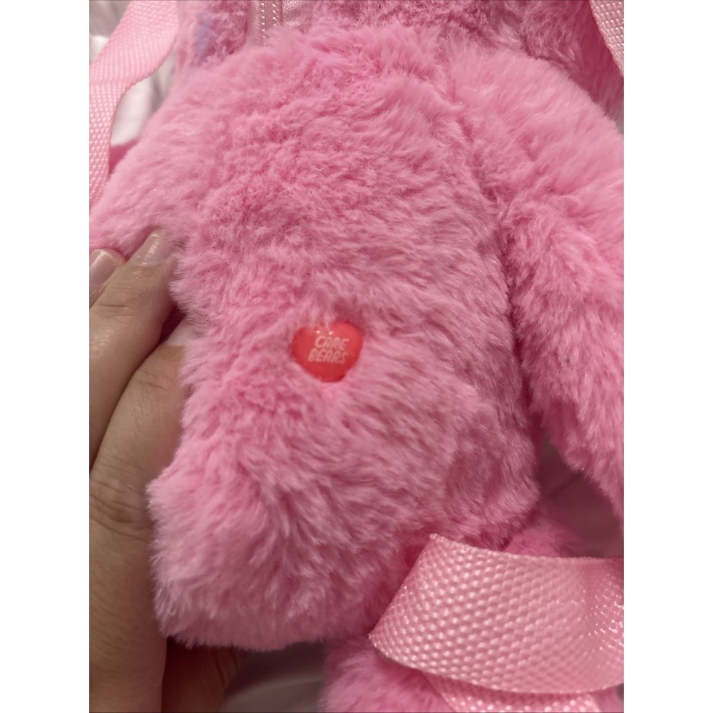 Dolls Kill x Care Bears Cheer Rainbow Plush Backpack - Pink - Picture 3 of 4